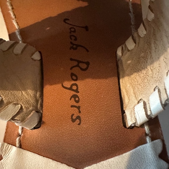 Jacks Girls Flat Sandal, White - Picture 2 of 3